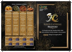 Kings Catering bradford menu image